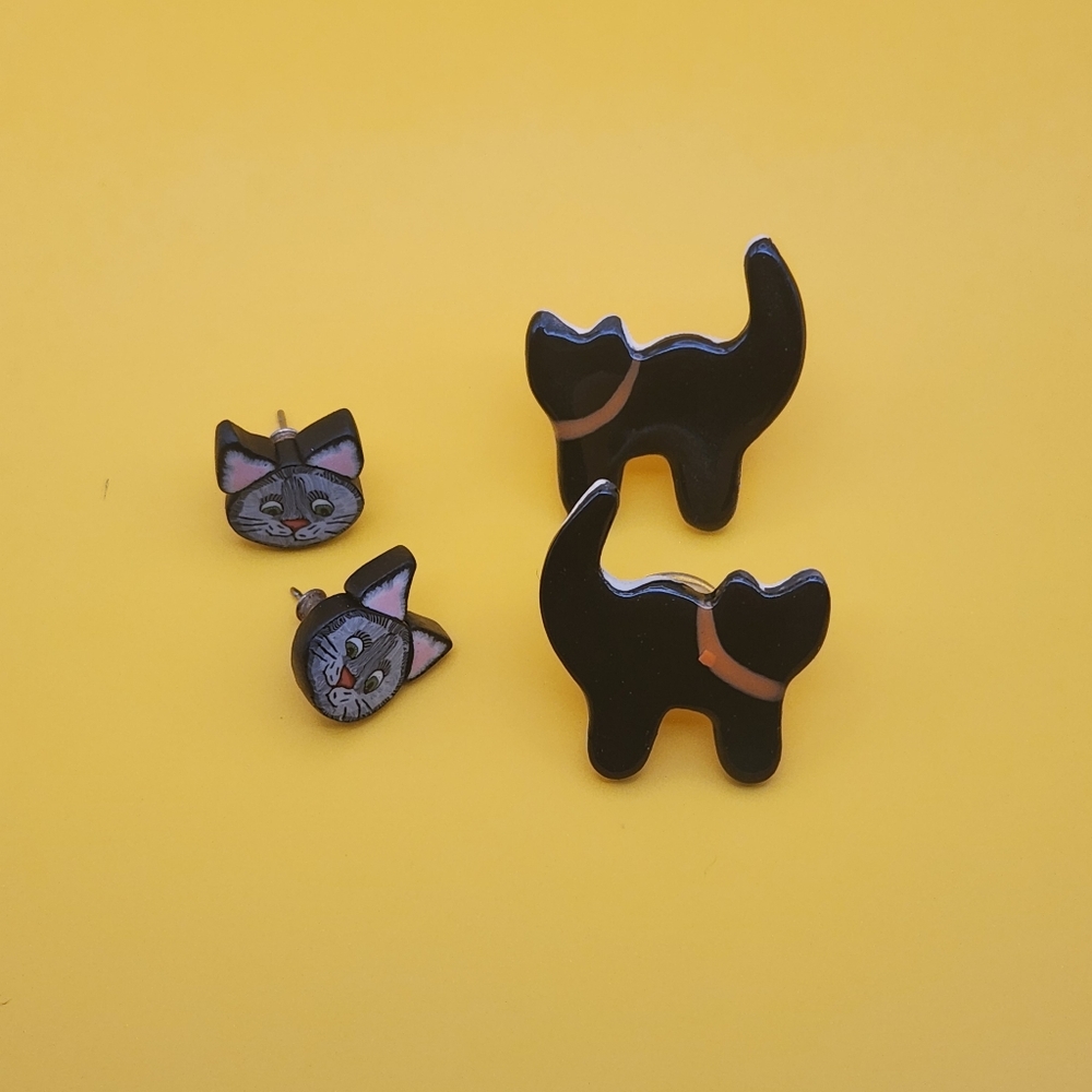 Halloween Cat Earrings